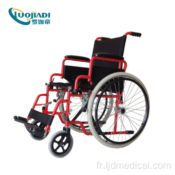 Fauteuil roulant manuel pliable rapide en acier nouveau